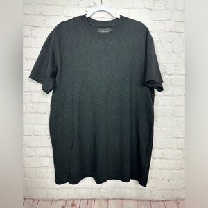 Feature All Things Good black slub long length tee t-shirt shirt, sz L,‎ NWT $60